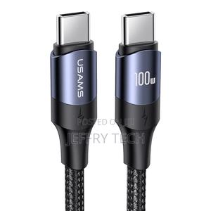USAMS 100W USB C PD Cable 1.2m 2m 3m High Power Usb Type C T - thumbnail 2