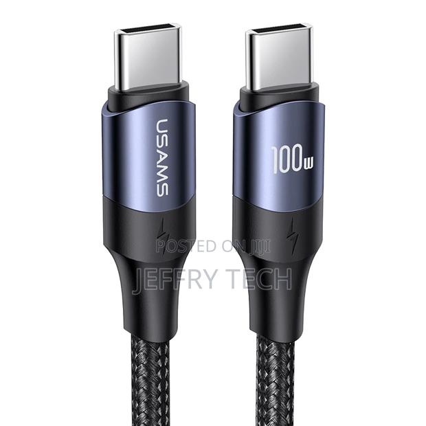 USAMS 100W USB C PD Cable 1.2m 2m 3m High Power Usb Type C T - main view