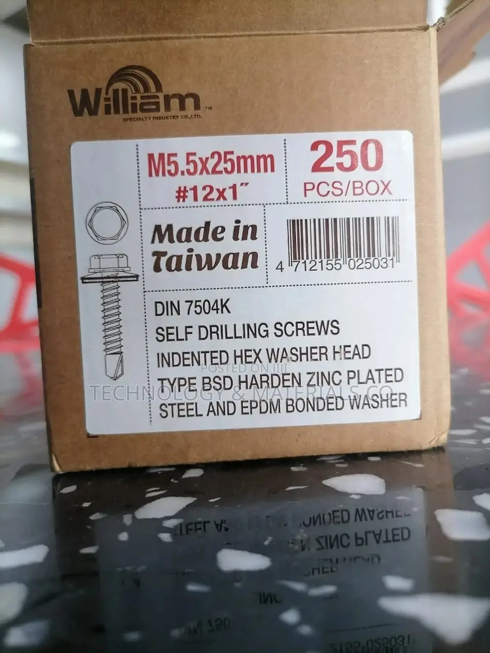 Self-Drilling Greenhouse Screws 25MM