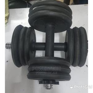 Rubber Coated Dumbbells-15kgs - thumbnail 2
