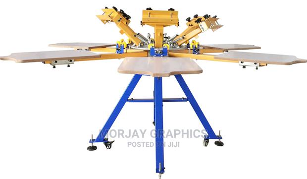 Dourable 4 Color 4 Station Screen Printing Machine - main view