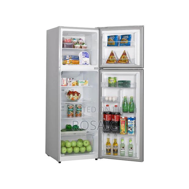 Hisense Fridge 205 Double Door.Silver Coloured