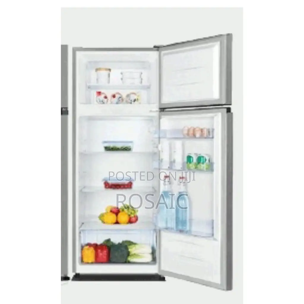 Hisense Fridge 205 Double Door.Silver Coloured