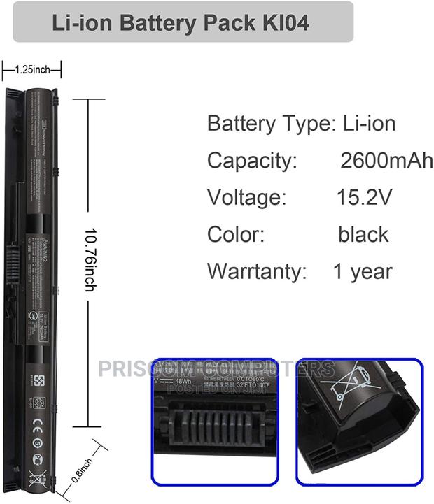 Hp KI04 Laptop Battery for HP Pavilion 14/15/17-Ab000 HSTNN