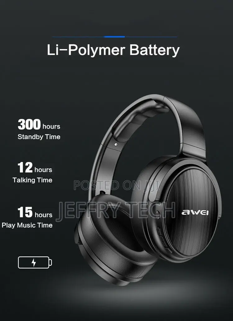 Awei A780BL Wireless Headphone, Noise Cancelling, Foldable