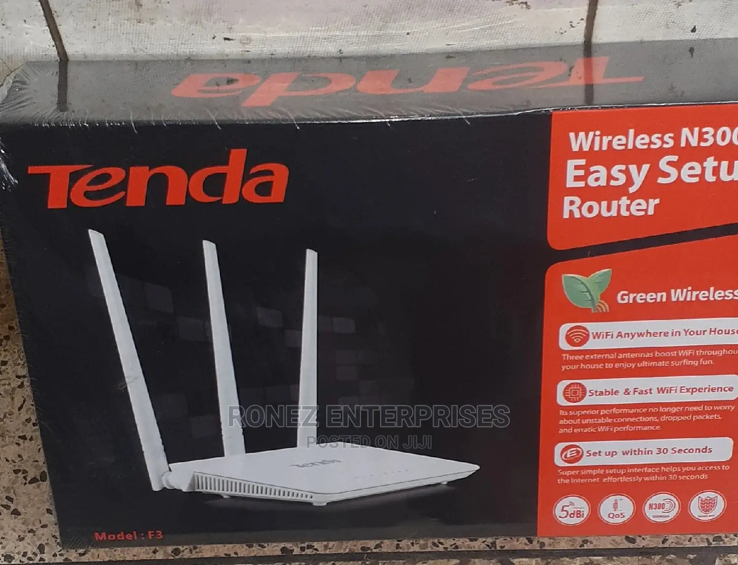 Tenda Roter Wireless N 300