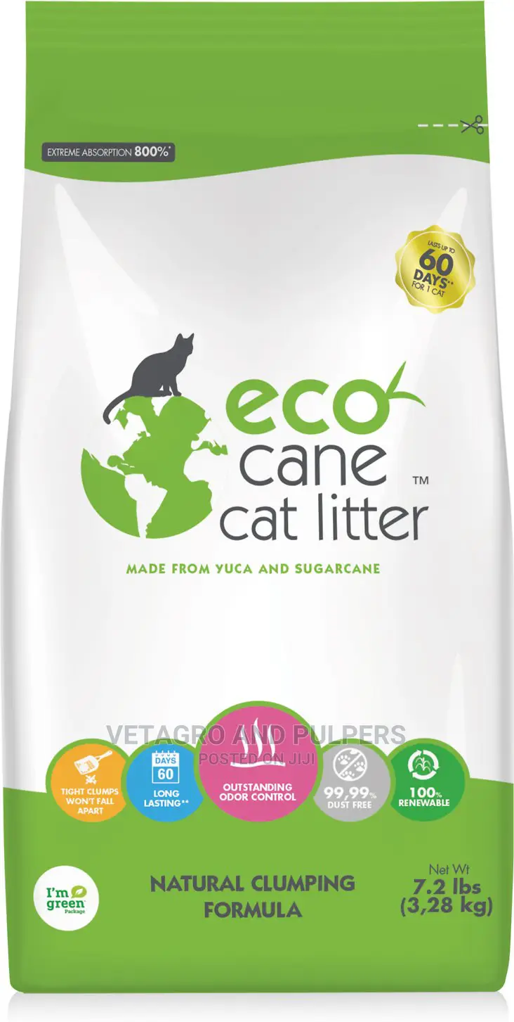 Eco Cane Clumping Cat Litter 1.64KG / 3.28 KG