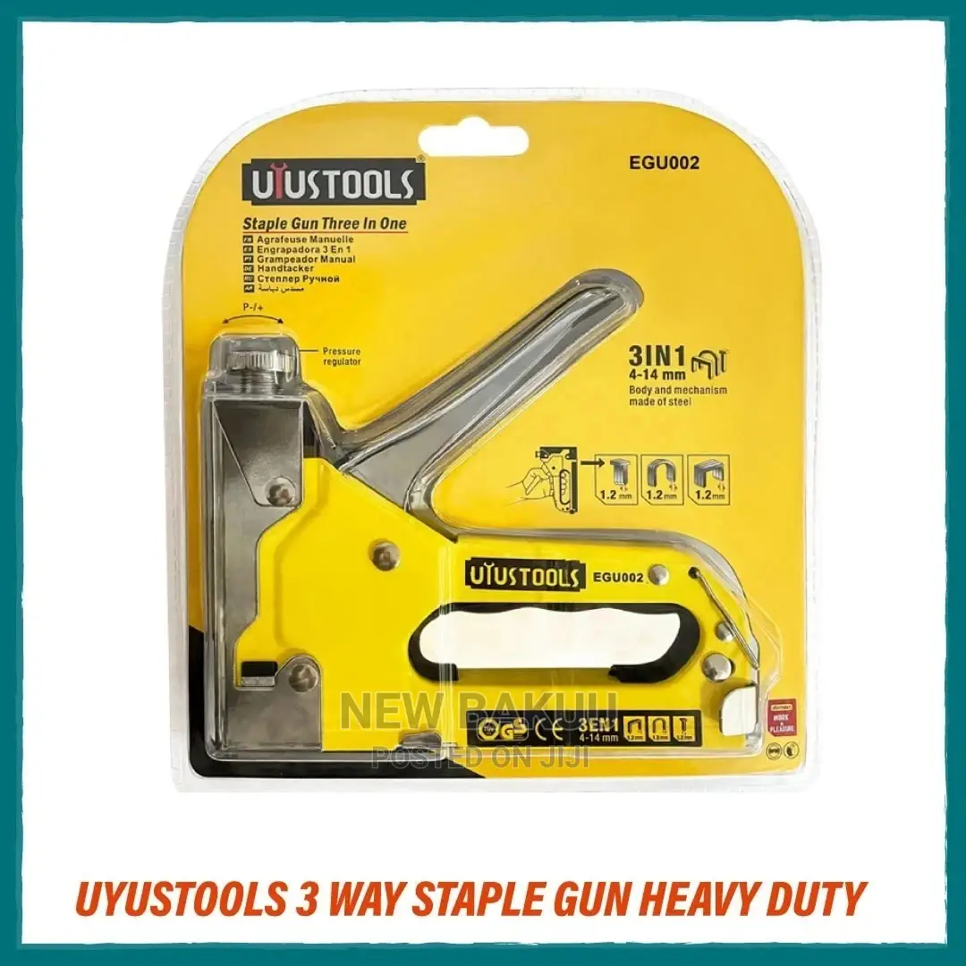 UYUSTOOLS 3 WAY STAPLE GUN Heavy Duty With Staple Remover