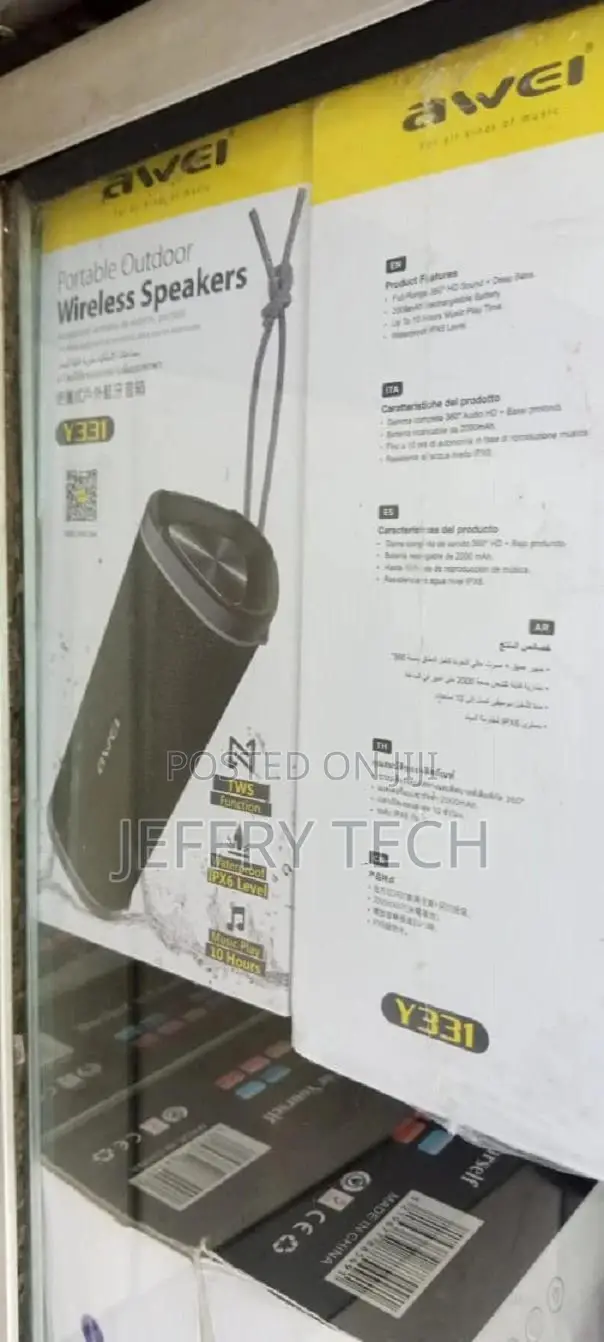 Awei Y331 TWS Outdoor Waterproof Bluetooth Speaker