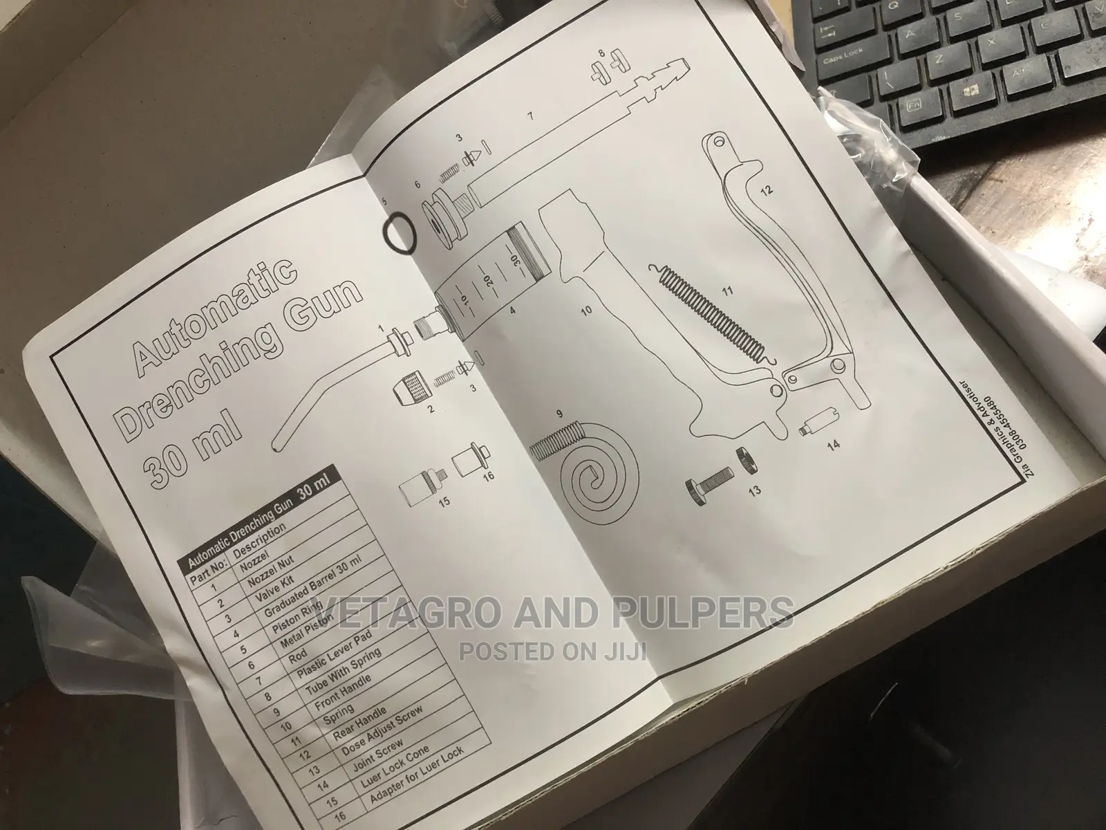 Automatic Drencher With Metal Body 30ml