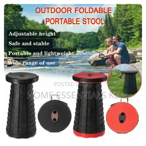 Portable Folding Stool Outdoors Camping ,BBQ Black Blue