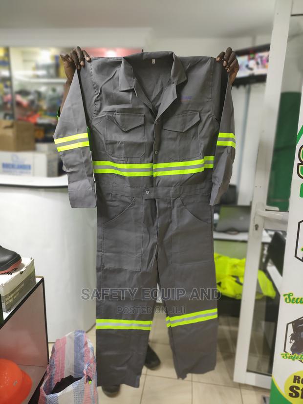 Grey Safety Overalls - thumbnail 3