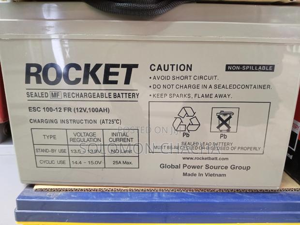 Rocket 100ah Solar Battery - thumbnail 3