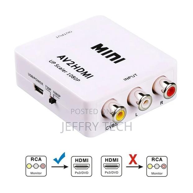 AV2HDMI Mini RCA CVBS 3 RCA Composite Video AV To HDMI Conve - thumbnail 2