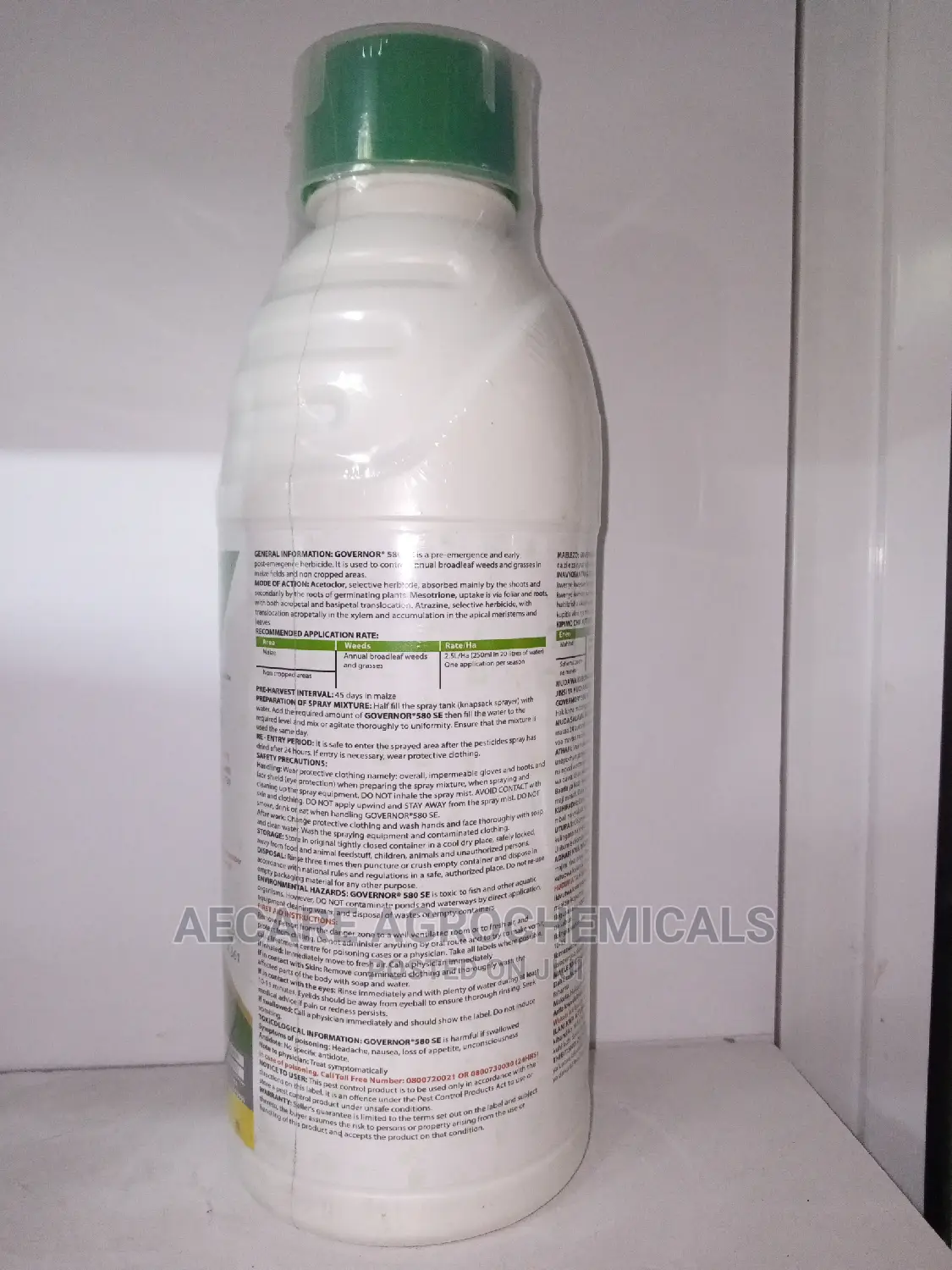 Governor 580 SE Selective Herbicide for Maize 1litre