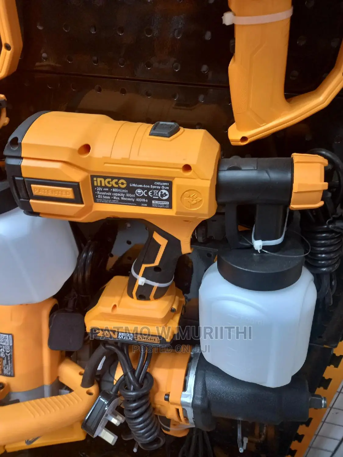 Lithium-Ion Spray Gun Ingco