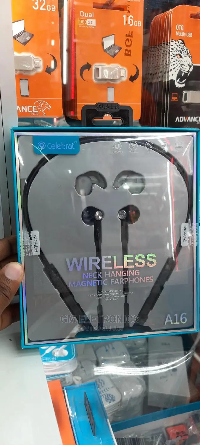Celebrat A15,A16 A22 Wireless Neckhanging Earphones.