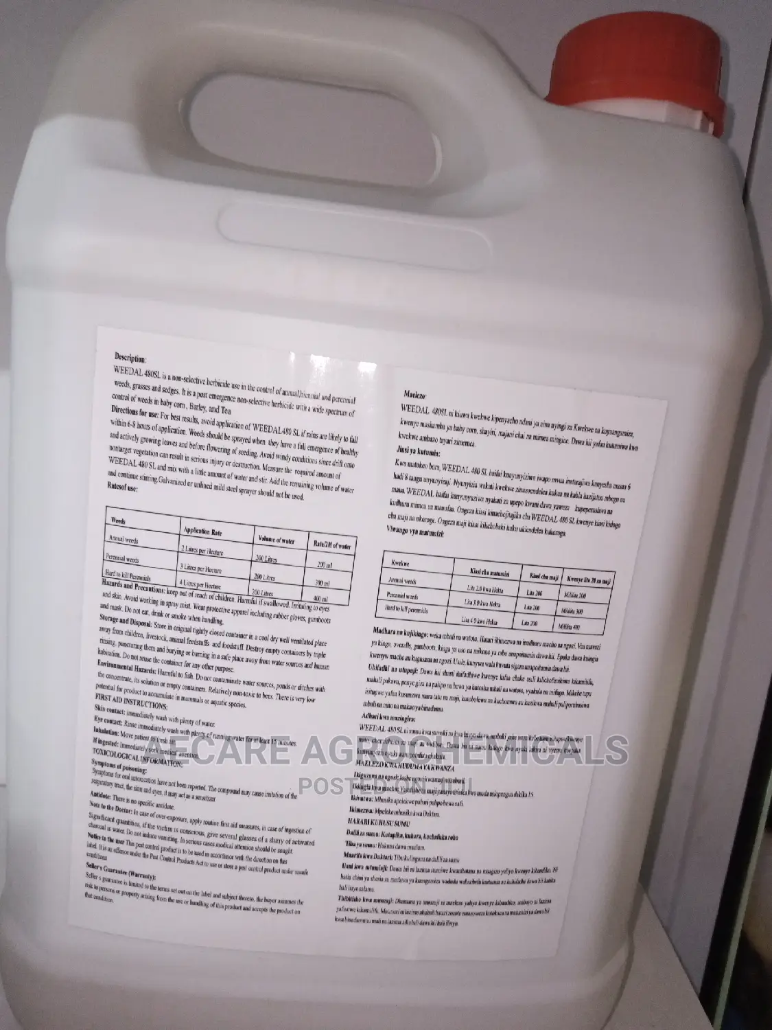 Weedal 480sl Herbicide 5litres