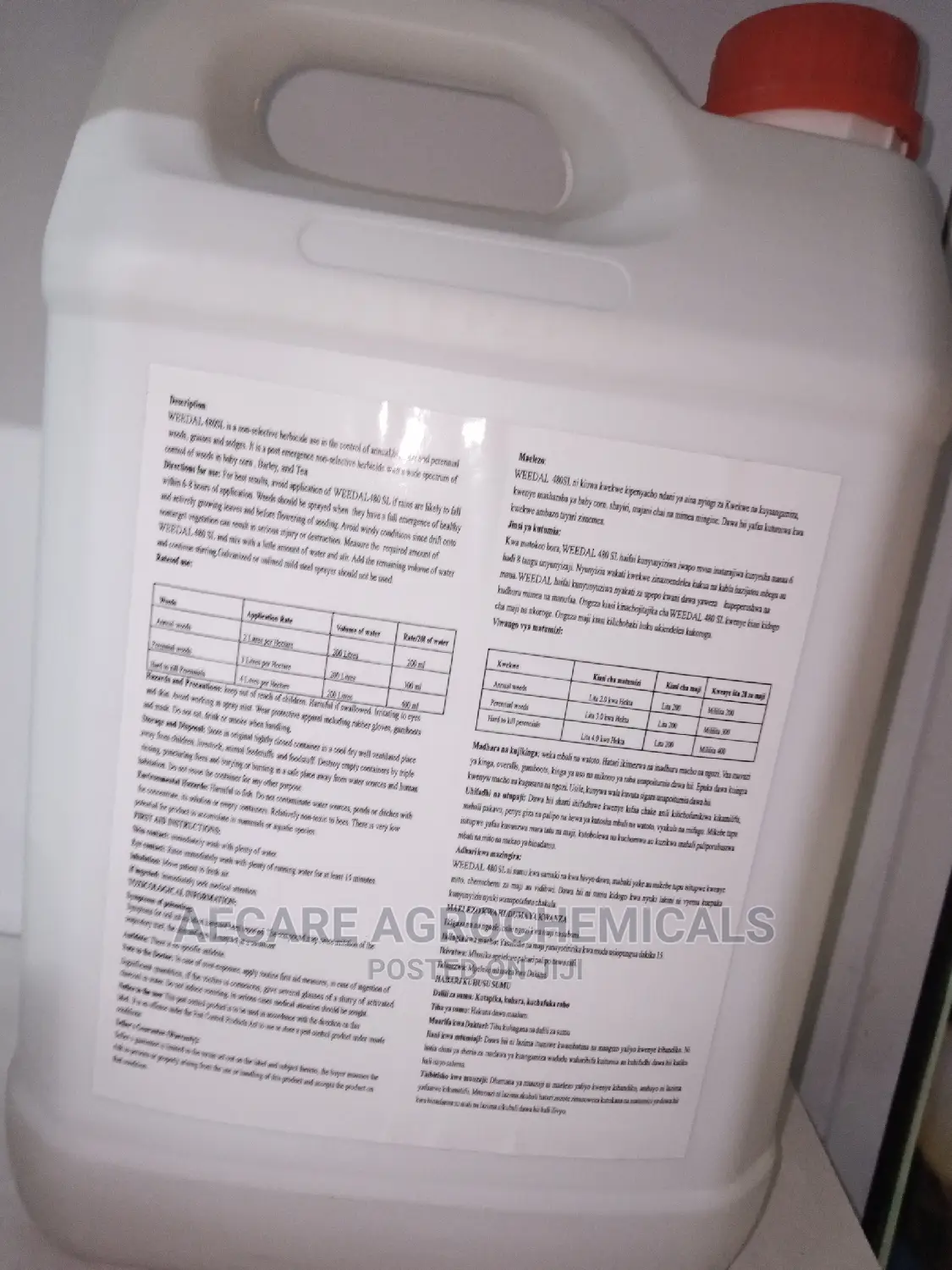 Weedal 480sl Herbicide 5litres