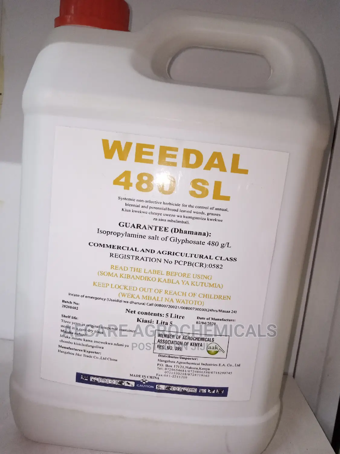 Weedal 480sl Herbicide 5litres