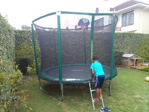 Trampoline 10ft With Basketball Hoop - main view