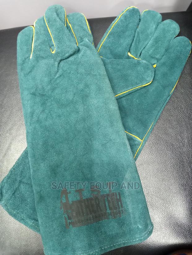 Gloves-Long Leather Working Gloves - main view