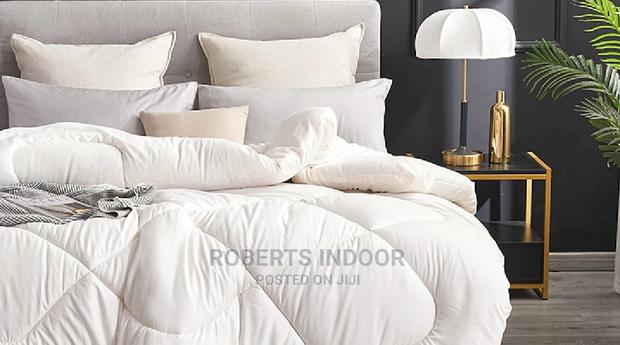 White Binded Cotton Duvet - main view