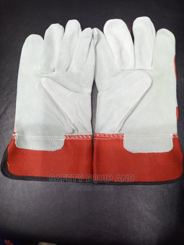 Rigger Style Cowspilt Double Palm Gloves - main view