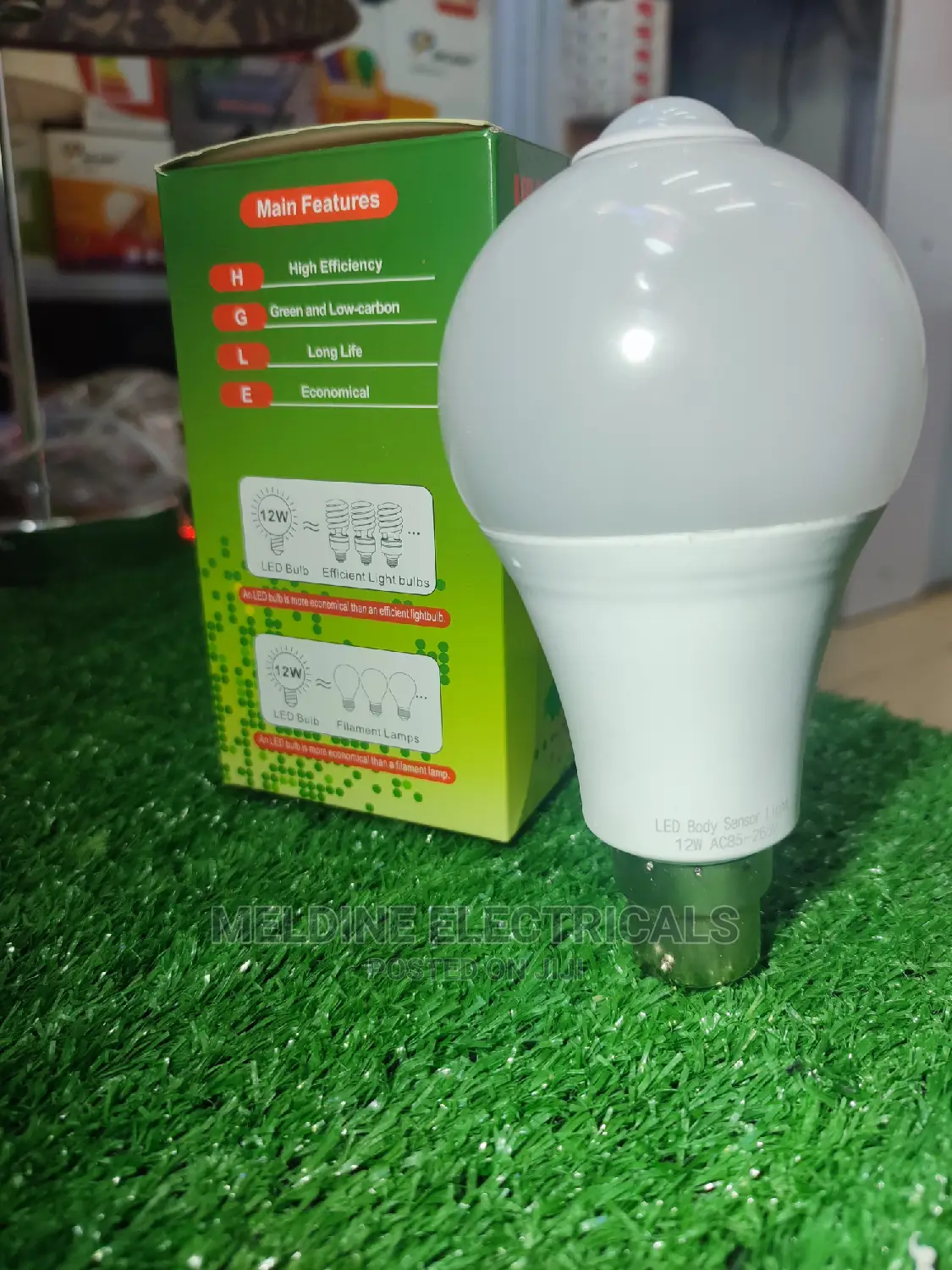 12 Watts Motion Sensor LED Bulb