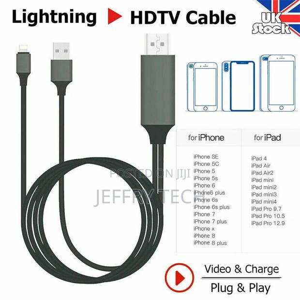 Mobile Phone to HDMI Adapter Cable 2M Plug Play Cable 1080P