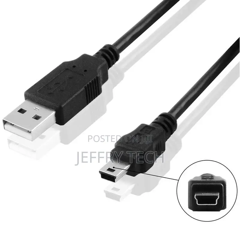 2.0 USB Cable, Data Cable, Charging Cable a to Mini B 5-Pin