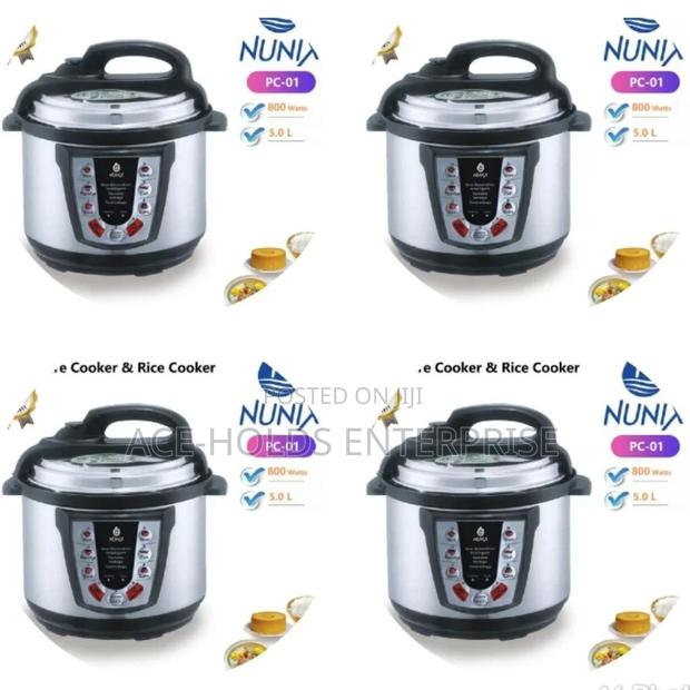800 Watts 5.0 Litres Electric Pressure Cooker-Nunix Pc-01