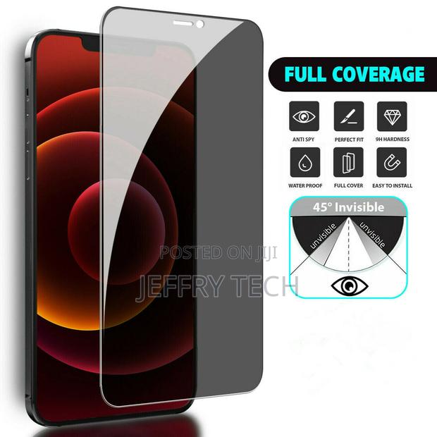5D Privacy Screen Protector for iPhone 13 Promax 12 11 XS C