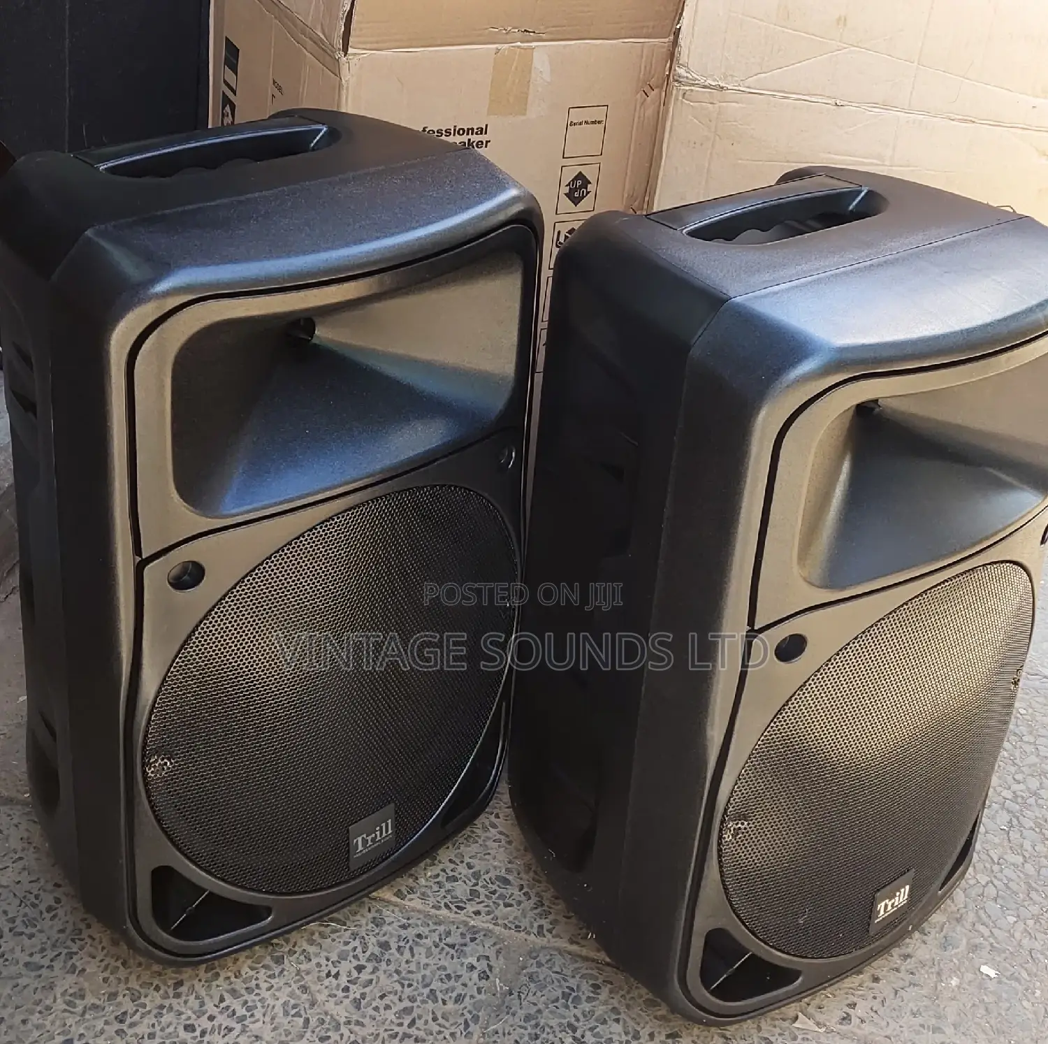 2pc Plastic 15 Inch Public Address Midrange Speakers