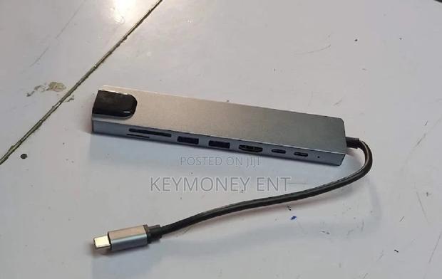 Type C Hub With Hdmi, Usb, SD Card and Ethernet Adapter