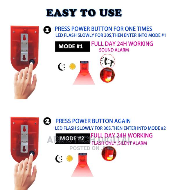 Wireless Solar Pir Motion Sensor Alarm - thumbnail 4