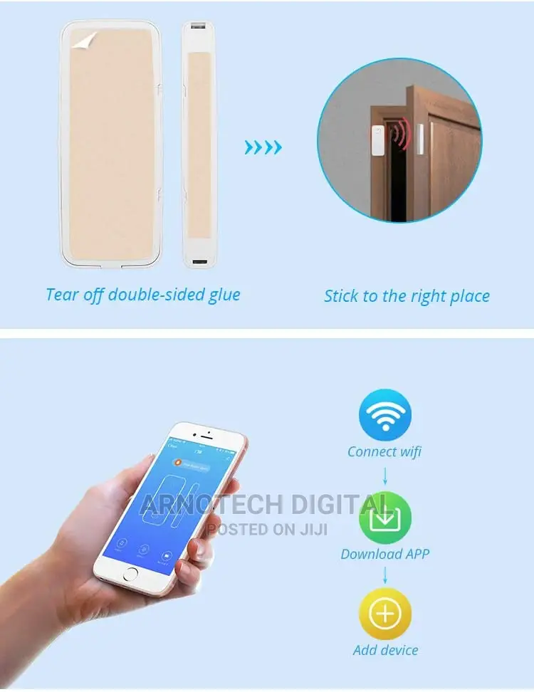 Wireless Smart WI-FI Door/Window Sensor Alarm