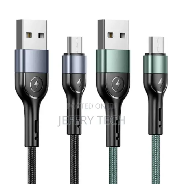US-SJ450 U55 Micro Aluminum Alloy Braided Data Cable 1m Set(