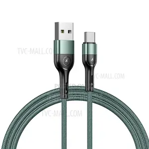 US-SJ449 U55 Type-C Aluminum Alloy Braided Data Cable 1m