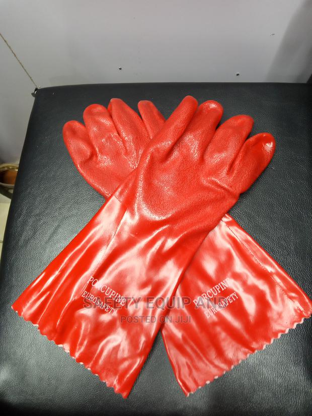 Gloves-Red PVC Working Gloves
