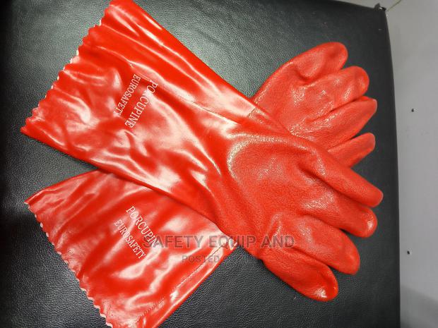 New Gloves-Pure Pvc-Red