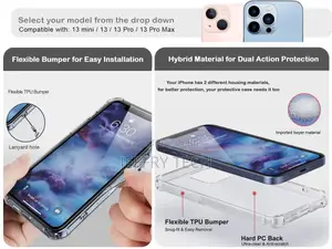 iPhone 13 Series Clear Case - Shockproof Full Protection