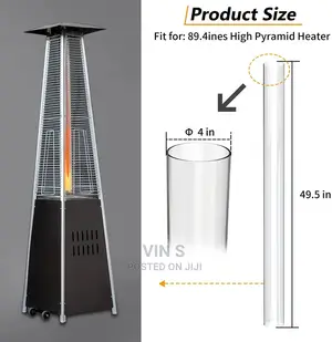 Glass Tube Replacement for Pyramid Gas Patio Heater/