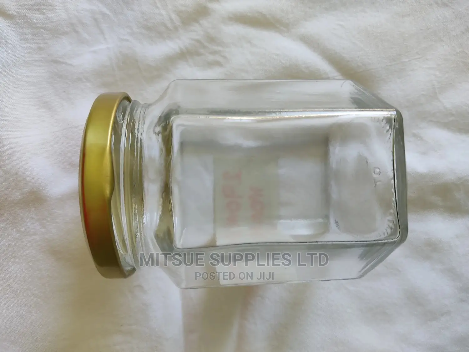 A Set of 10 Hexagonal 290ml Spice Jars