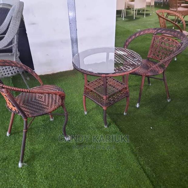 2 Seater Outdoor Set Made of Rattan Material