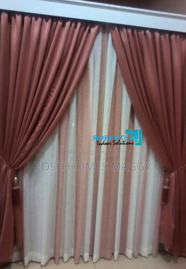 Plain Orange Curtain - thumbnail 2