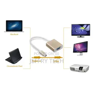 Generic Type C USB 31 Male to VGA Femal Monitor Projector Ad