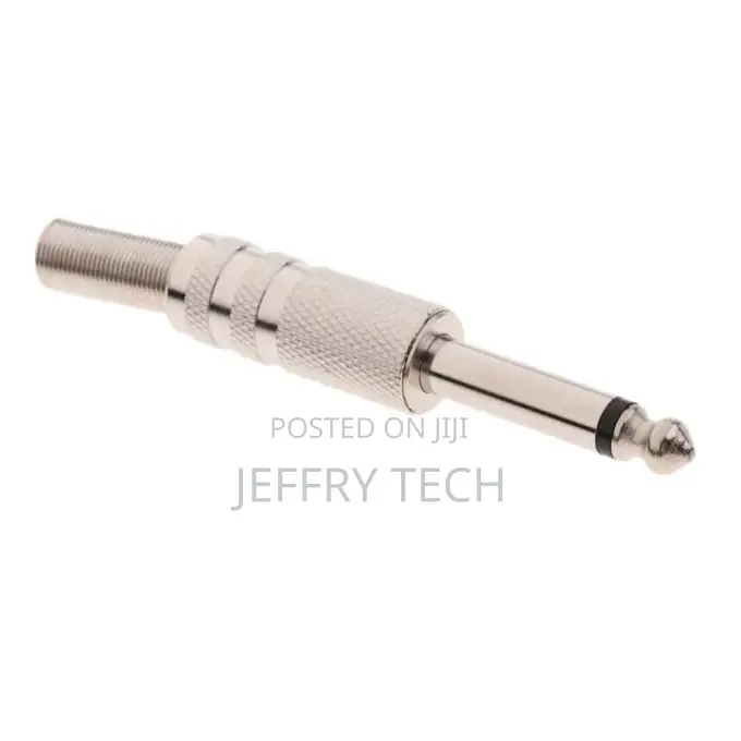 6.35mm Male Plug Speaker Audio Connectors Assembly Mono