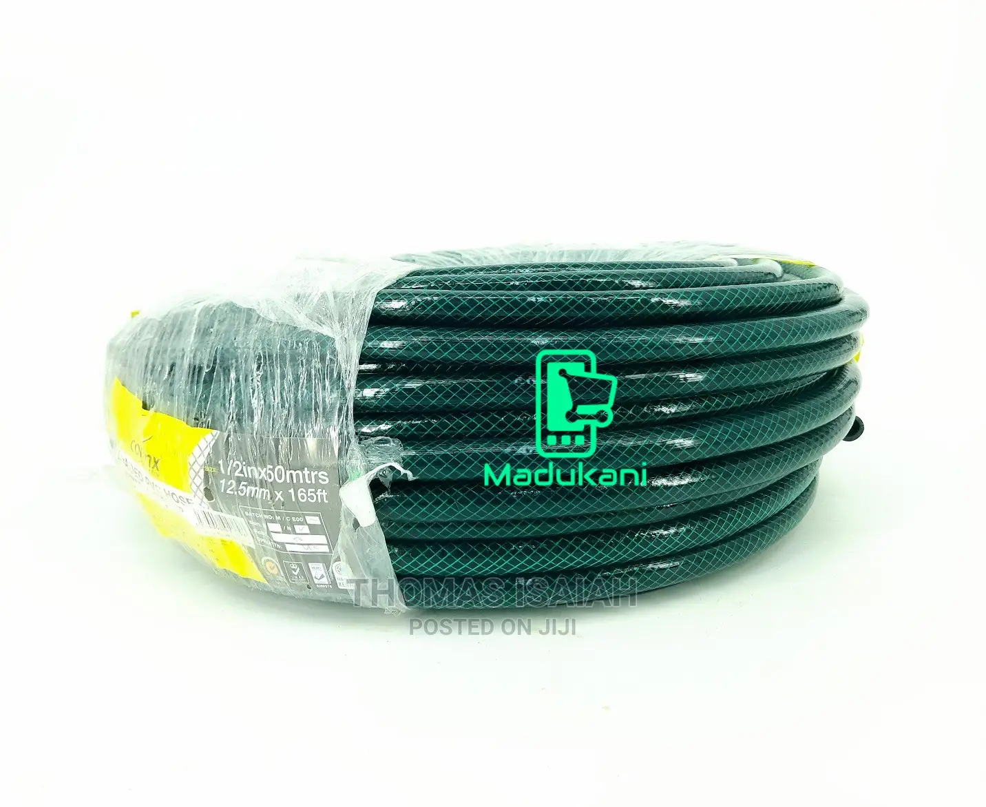 50m Half Inch Green Braided Heavy Duty Hose Pipe