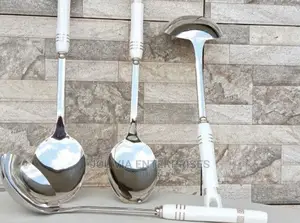 Serving Spoons With Marble Handles